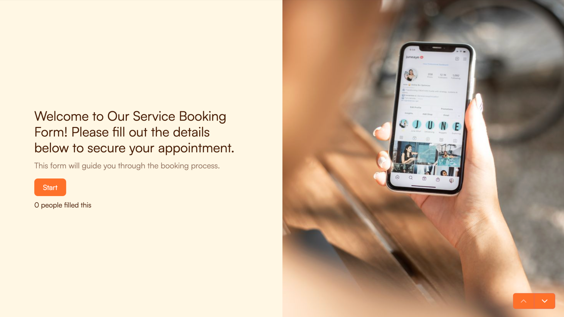 Service Booking Form